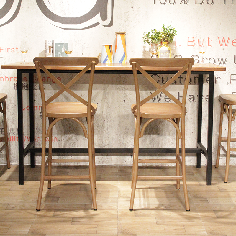 Loft Industrial Antique Metal Bar Furniture Commercial Club Chair For ...