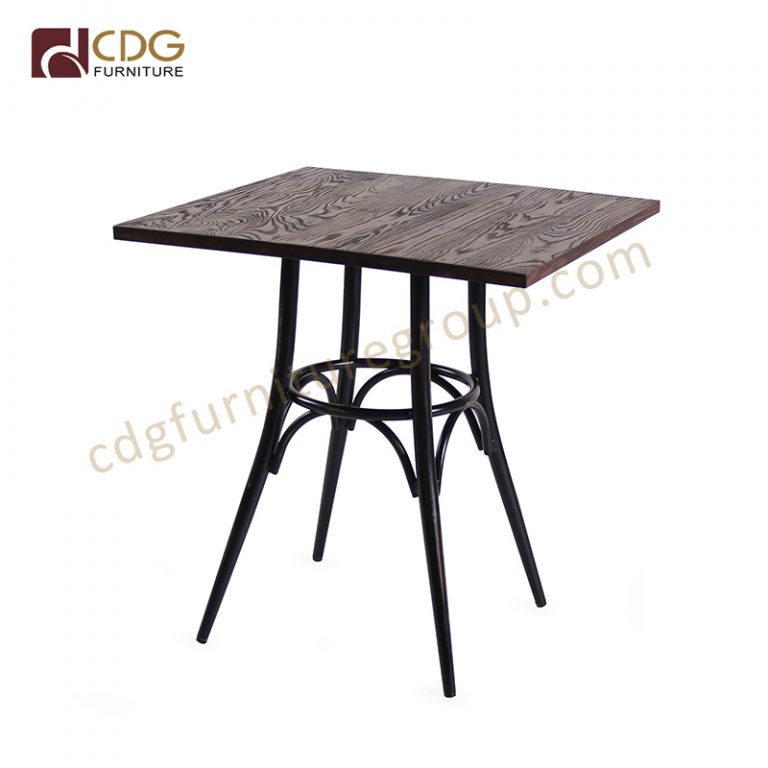 Small Black Dining Table for Restaurant CDG Furniture