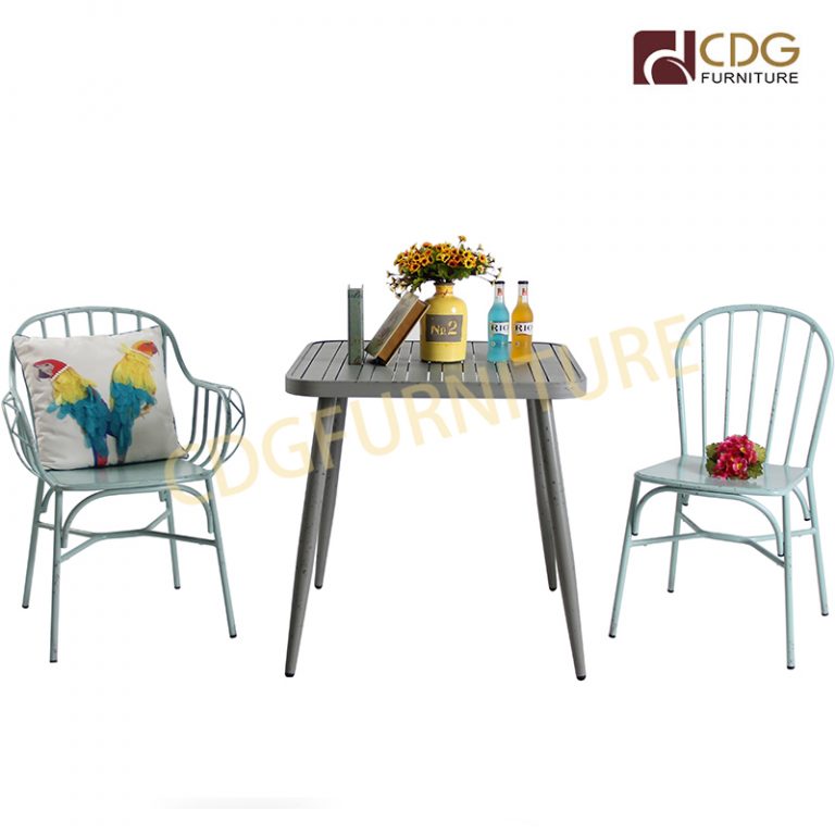 Wholesale Antique Furniture Sets Square Industrial Aluminum Coffee