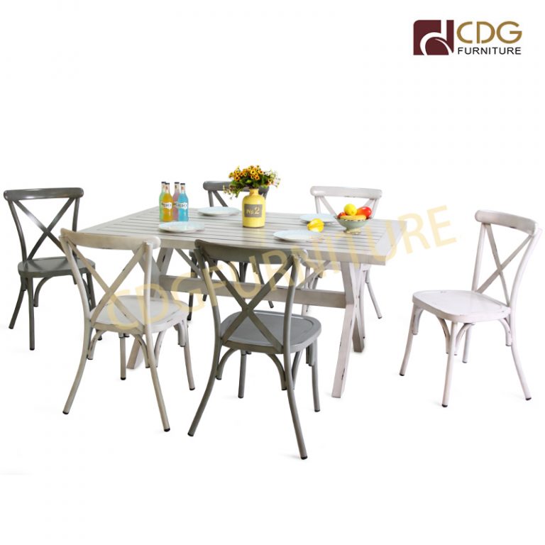 Wholesale Antique Furniture Sets Square Industrial Aluminum Coffee