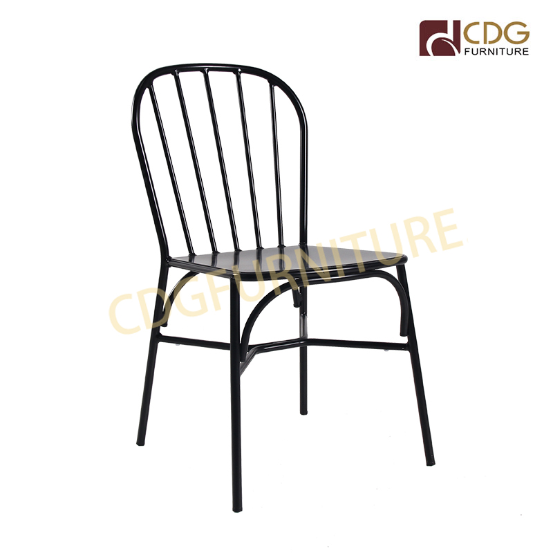 Industrial Style Metal Iron Chair Hand Made Vintage Design Stackable