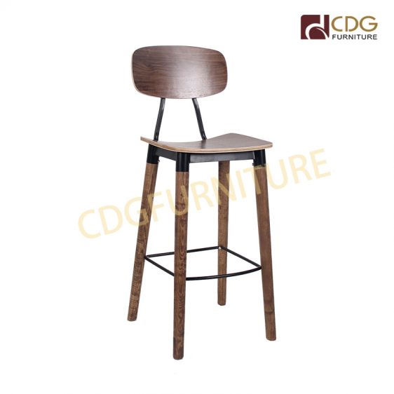 wooden leg high chair