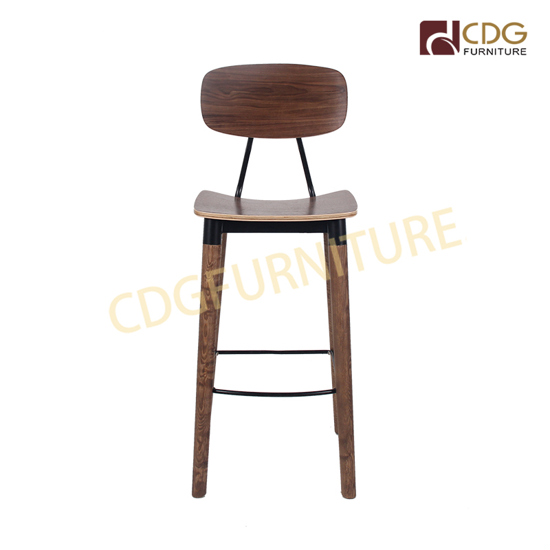 Modern Design Wood Legs Wooden Seat High Bar Chair 658a H75 Stw Jiemei,How To Keep White Shirts White Without Using Bleach