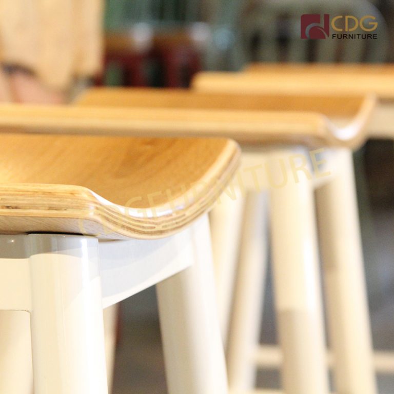 Kitchen Counter Cafe Restaurant High Bar Stool 705BH75STW jiemei
